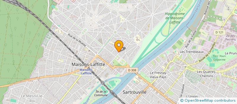 localisation de l'entreprise AB CONSEILS  MAISONS-LAFFITTE