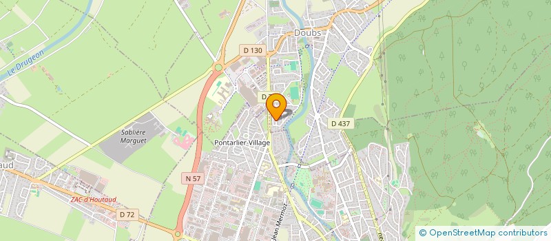 localisation de l'entreprise AB CONSTRUCTION  DOUBS