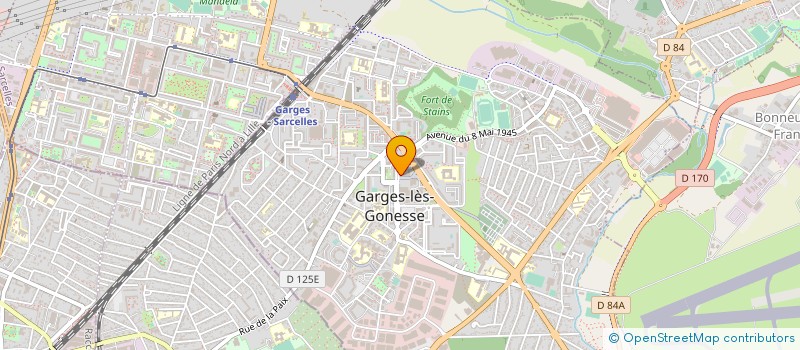 localisation de l'entreprise AB CONSTRUCTION à GARGES-LES-GONESSE