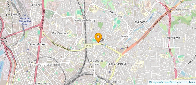 localisation de l'entreprise AB CONSTRUCTION à MARSEILLE