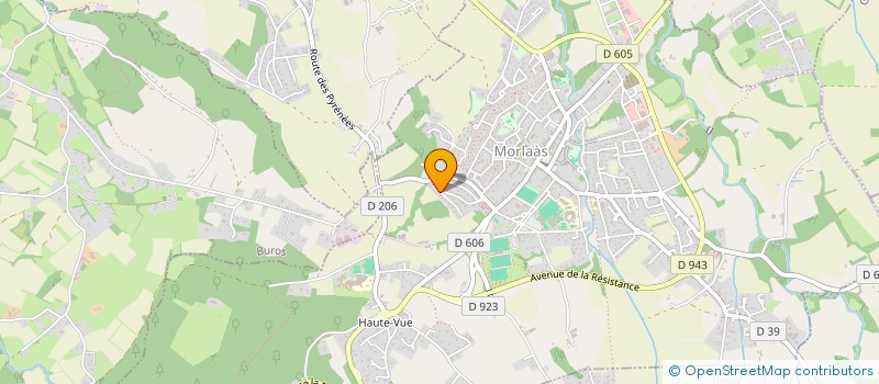 localisation de l'entreprise AB CONSTRUCTION  MORLAAS