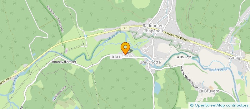 localisation de l'entreprise AB CONSTRUCTION  BREUCHOTTE