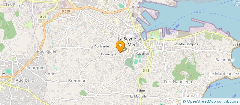 localisation de l'entreprise AB CONSTRUCTION à LA SEYNE-SUR-MER