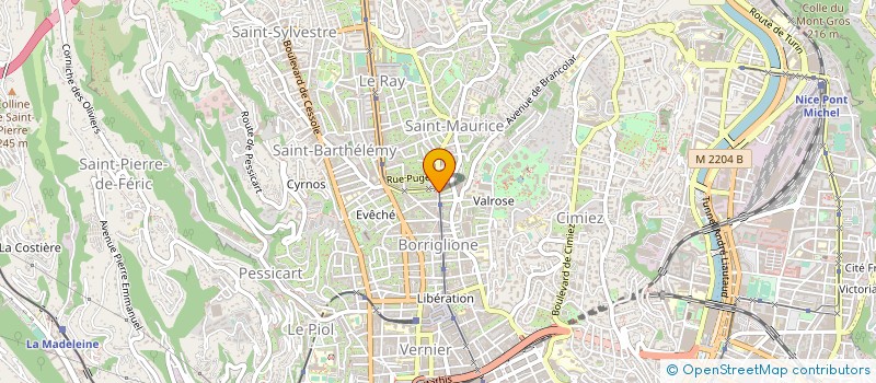 localisation de l'entreprise AB CONSULTING à NICE