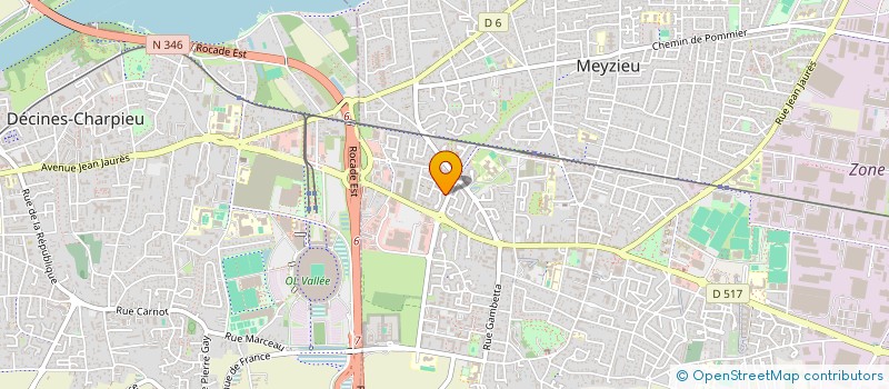 localisation de l'entreprise AB CONSULTING  MEYZIEU