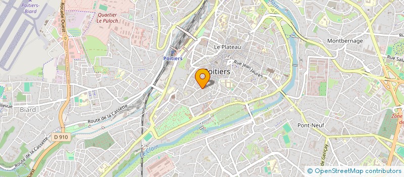 localisation de l'entreprise AB CONSULTING  POITIERS