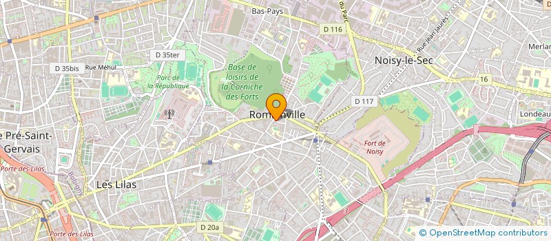 localisation de l'entreprise AB CONSULTING à ROMAINVILLE