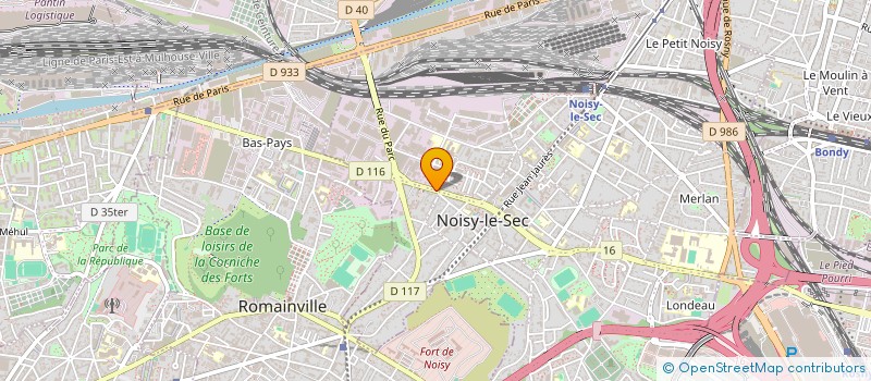 localisation de l'entreprise AB CONSULTING à NOISY-LE-SEC