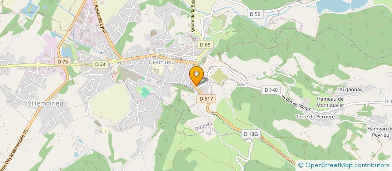 localisation de l'entreprise AB CONSULTING  CREMIEU