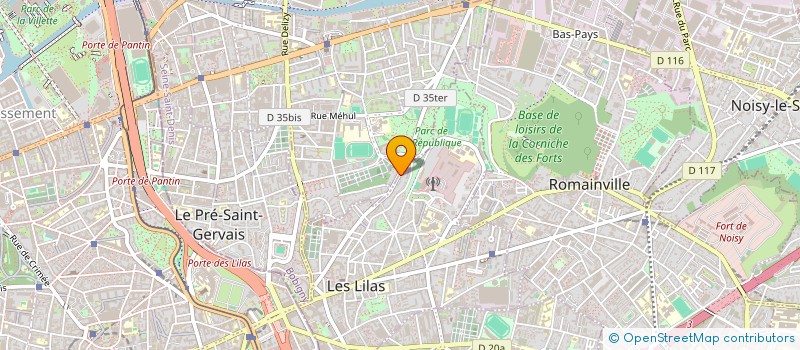 localisation de l'entreprise AB CONSULTING  LES LILAS