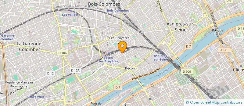 localisation de l'entreprise AB CONSULTING INTERNATIONAL  COURBEVOIE