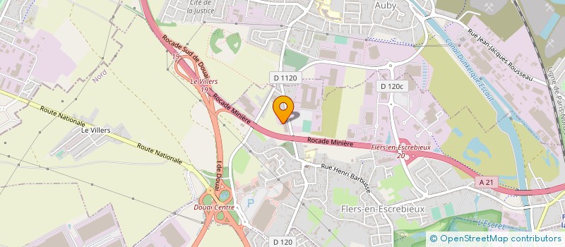 localisation de l'entreprise AB CONTROLE TECHNIQUE AUTOMOBILE FLERSOIS  FLERS-EN-ESCREBIEUX