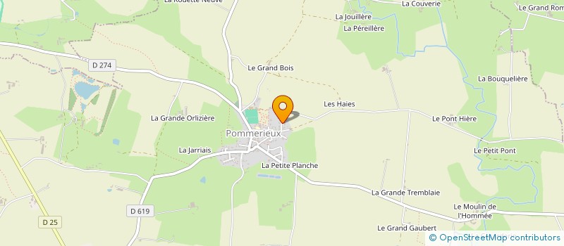 localisation de l'entreprise AB COUVERTURE CHARPENTE à POMMERIEUX