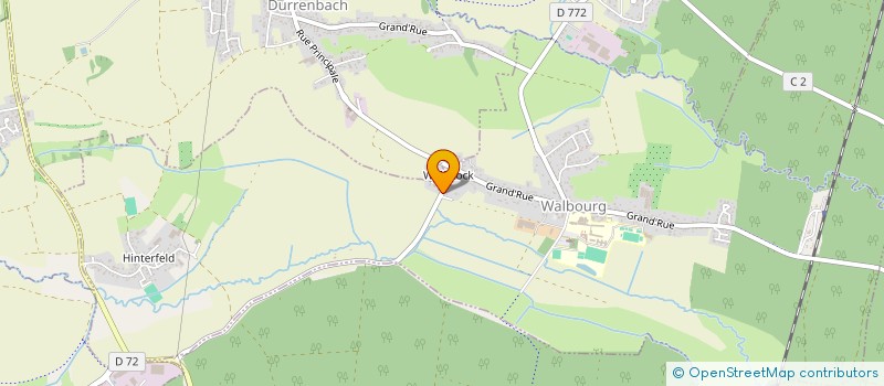 localisation de l'entreprise AB CREA  WALBOURG