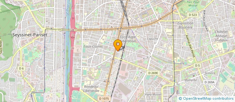 localisation de l'entreprise AB CREATION à GRENOBLE