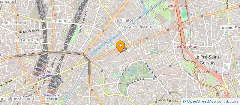 localisation de l'entreprise AB CREATION  PARIS