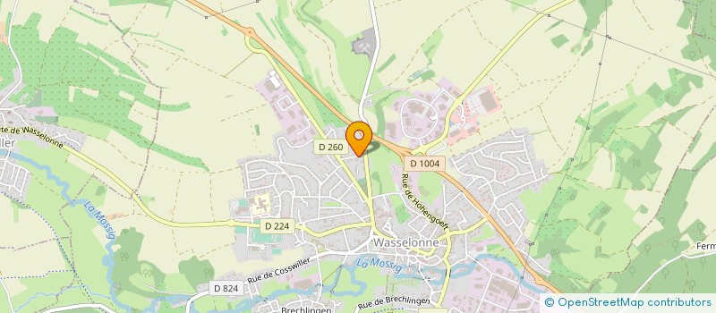 localisation de l'entreprise AB CREATION à WASSELONNE