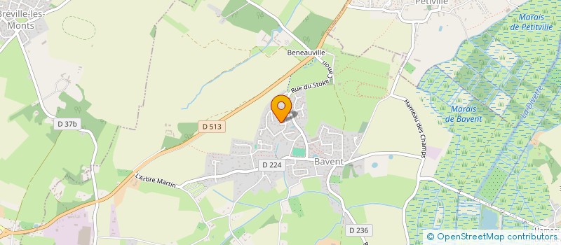 localisation de l'entreprise AB CREATION  BAVENT