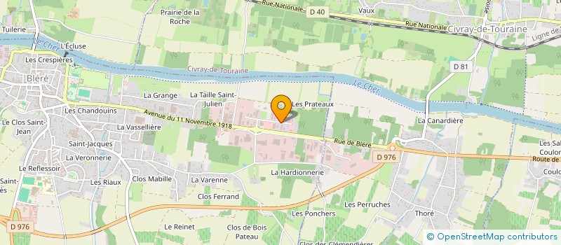 localisation de l'entreprise AB CREATION  BLERE