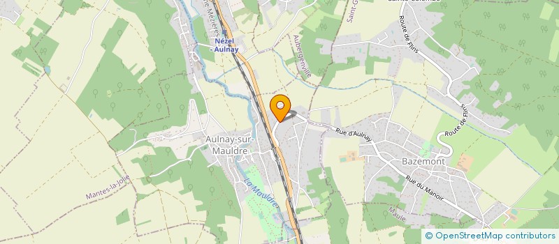 localisation de l'entreprise AB CREATIONS  AULNAY-SUR-MAULDRE