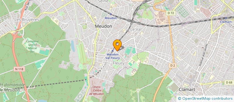 localisation de l'entreprise AB CREATIVE à MEUDON