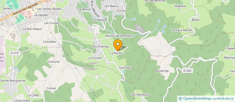 localisation de l'entreprise AB CROC  THIERS