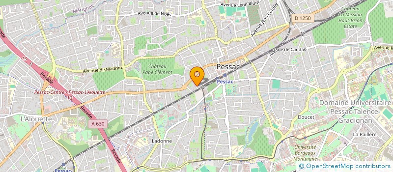 localisation de l'entreprise AB CRONOS à PESSAC