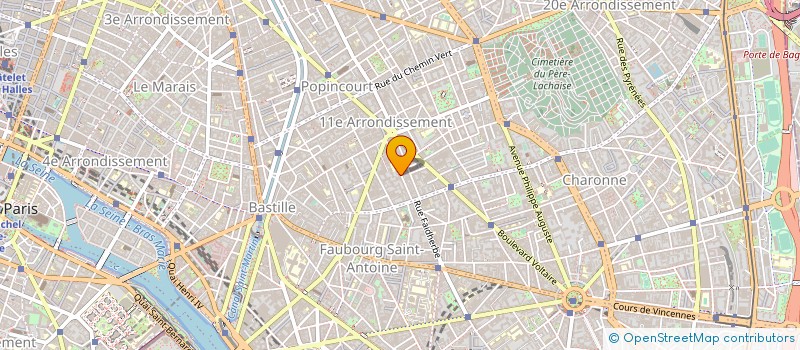 localisation de l'entreprise AB CTIM à PARIS