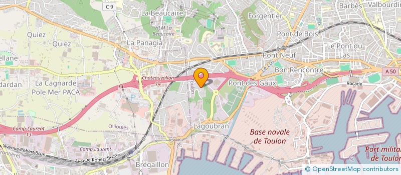 localisation de l'entreprise AB DANCE ART  TOULON