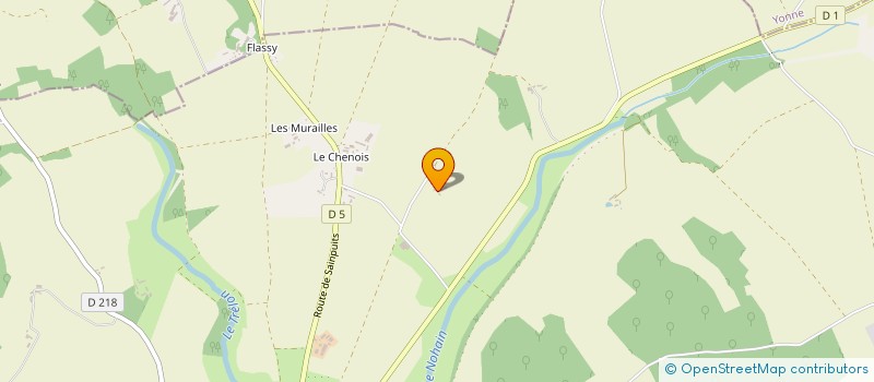 localisation de l'entreprise AB DECAENS  ENTRAINS-SUR-NOHAIN