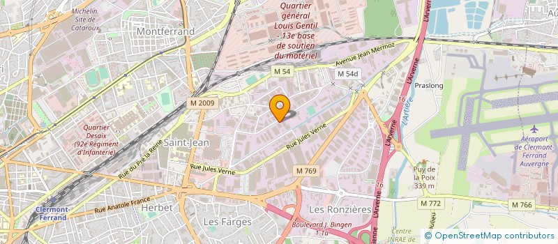 localisation de l'entreprise AB DECO à CLERMONT-FERRAND