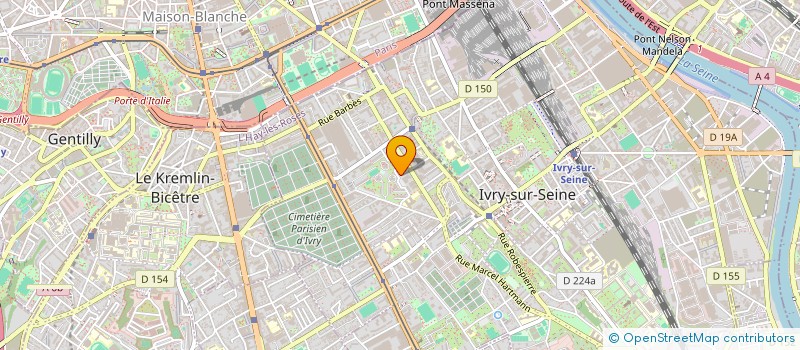 localisation de l'entreprise AB DECOR à IVRY-SUR-SEINE