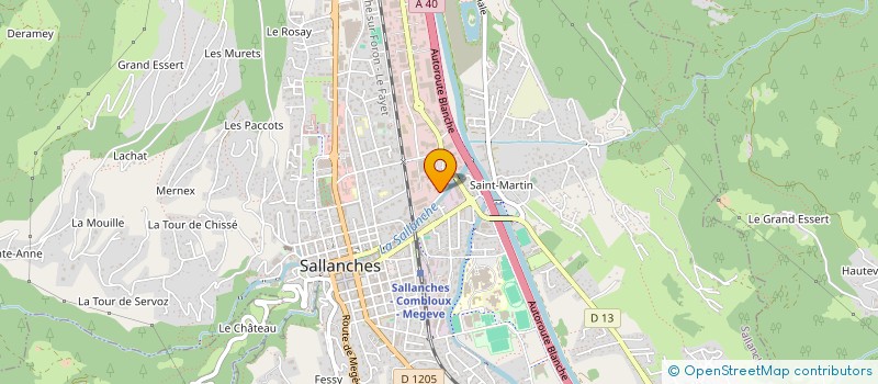 localisation de l'entreprise AB DECOTECH à SALLANCHES