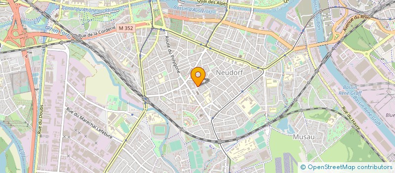 localisation de l'entreprise AB DENTAL à STRASBOURG