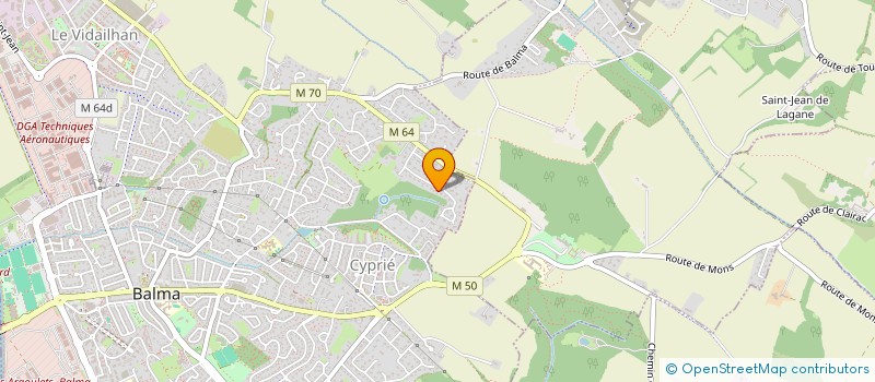 localisation de l'entreprise AB DEPANNAGE  BALMA
