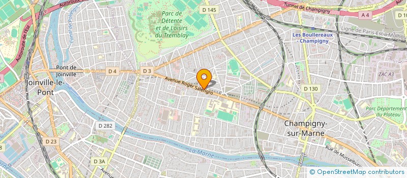 localisation de l'entreprise AB DEPANNE à CHAMPIGNY-SUR-MARNE