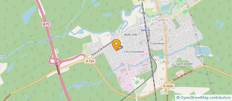 localisation de l'entreprise AB DESIGN  SALBRIS