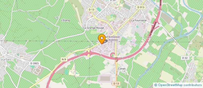 localisation de l'entreprise AB DESTOCKAGE 34 à PEZENAS