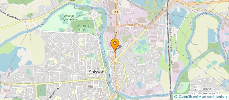 localisation de l'entreprise AB DEVELOPPEMENT à SOISSONS