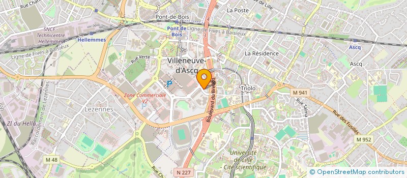 localisation de l'entreprise AB DEVELOPPEMENT à VILLENEUVE-D'ASCQ