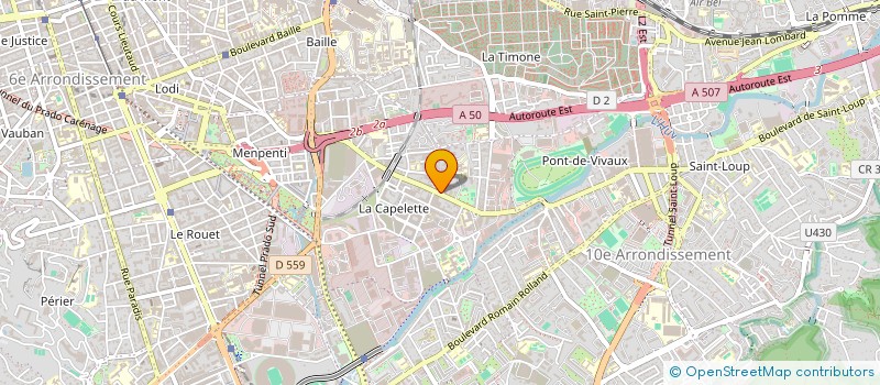 localisation de l'entreprise AB DIAGNOSTICS à MARSEILLE