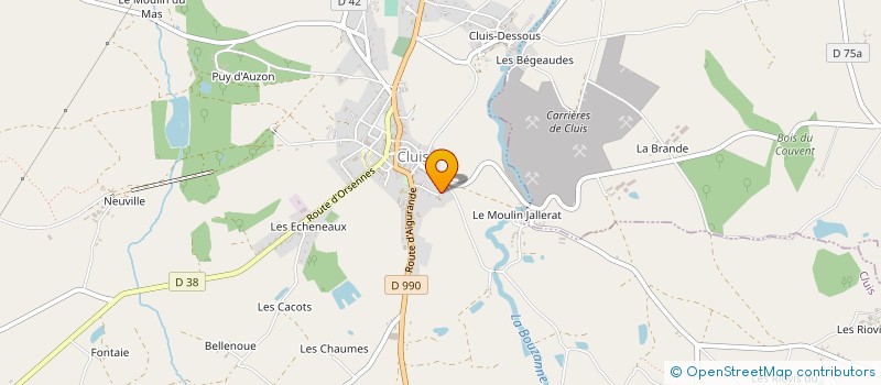 localisation de l'entreprise AB DIAGNOSTICS à CLUIS