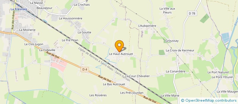 localisation de l'entreprise AB DIFFUSION à LA FRESNAIS