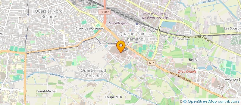 localisation de l'entreprise AB DIFFUSION à AVIGNON