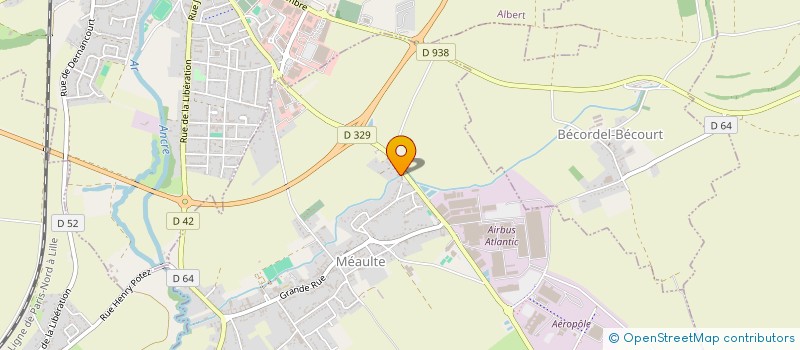 localisation de l'entreprise AB DIFFUSION à MEAULTE