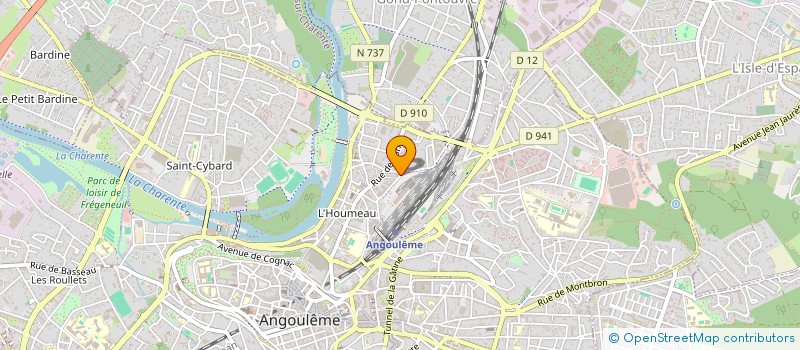 localisation de l'entreprise AB DIFFUSION à ANGOULEME