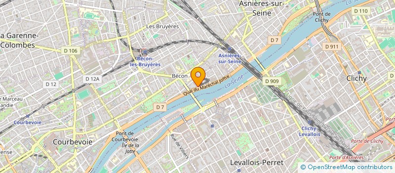 localisation de l'entreprise AB DISTRI MARKET à COURBEVOIE