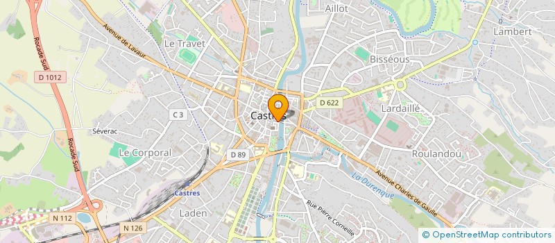 localisation de l'entreprise AB DISTRIB  CASTRES