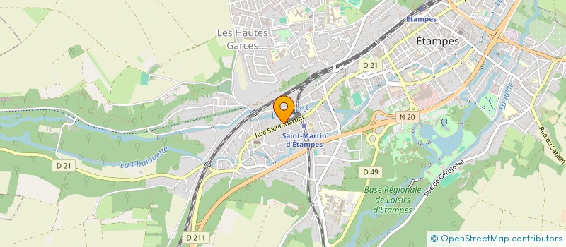 localisation de l'entreprise AB DISTRIBUTION à ETAMPES