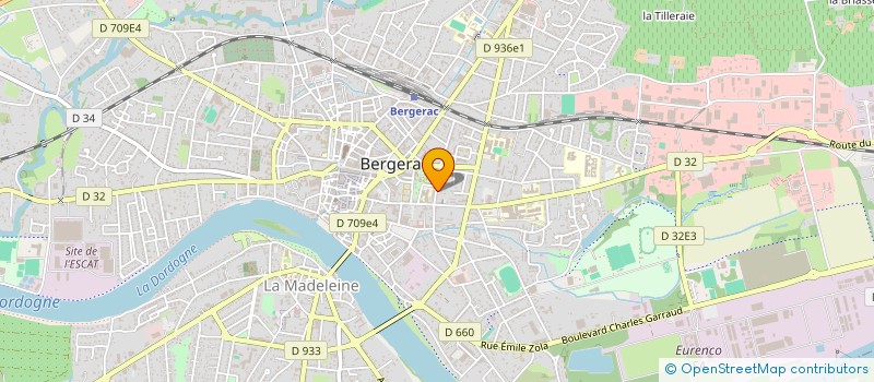 localisation de l'entreprise AB DISTRIBUTION à BERGERAC